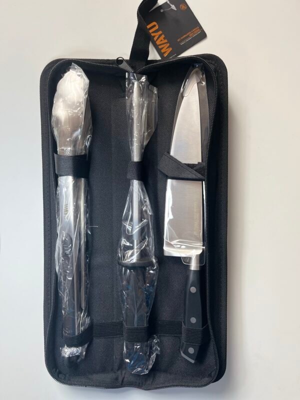 Set Parrillero 3 Piezas con funda Wayu