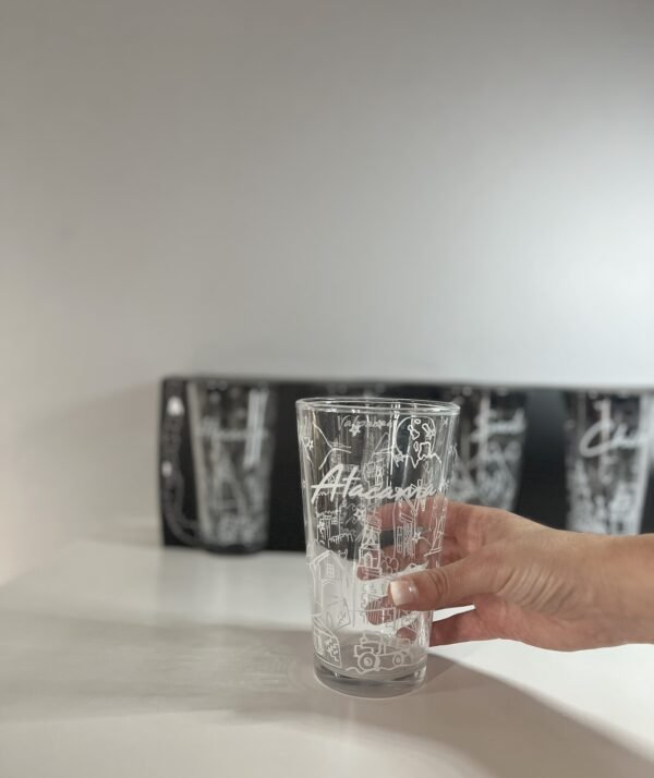 Vaso Glasso Set 4 Vasos Piscoleros Ciudades Chile