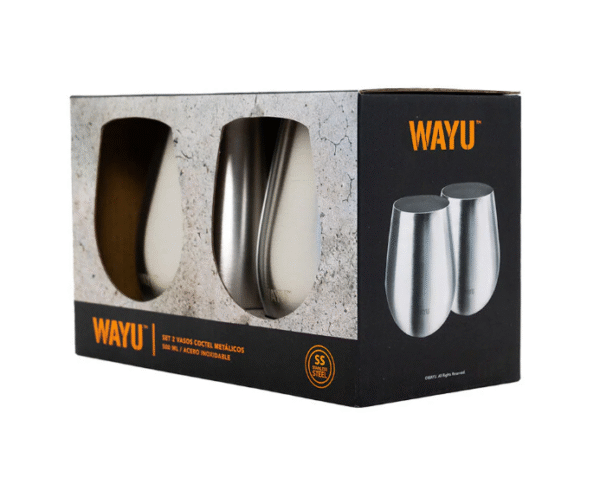 acero inoxidable Set 2 Vasos Cocktail Metálicos png Set 2 Vasos Cocktail Metálicos 500ml