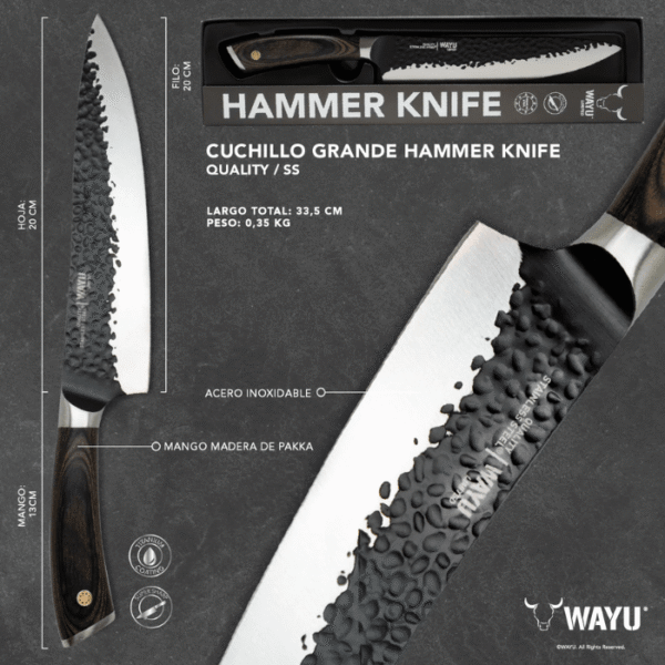 hammer grande Cuchillo Hammer Knife