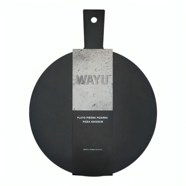 Plato de Pizza Piedra Pizarra 42x32cm Wayu