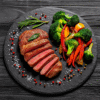 Plato Redondo Piedra Pizarra 25cm Wayu